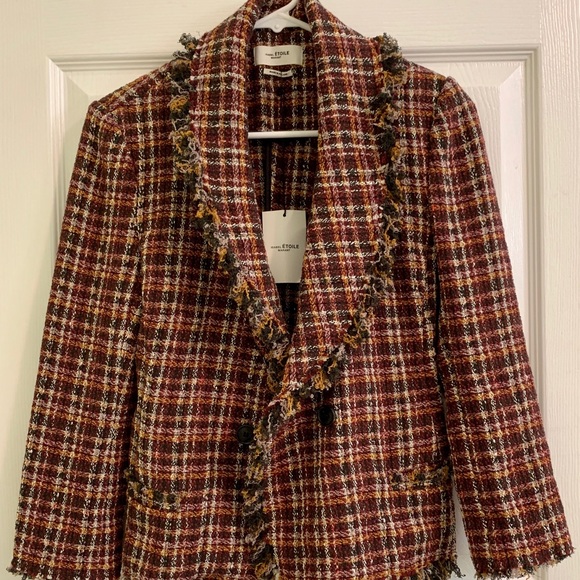 isabel marant etoile Nicole Tweed jacket 34 xs NWT - Picture 2 of 5